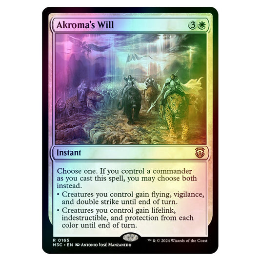 Magic The Gathering - Modern Horizons 3 Commander  - Akroma's Will - 0165 (Foil)