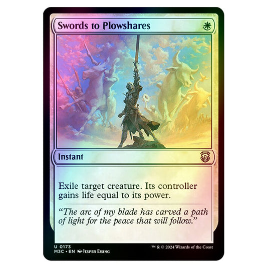 Magic The Gathering - Modern Horizons 3 Commander  - Swords to Plowshares - 0173 (Foil)