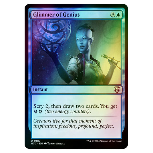 Magic The Gathering - Modern Horizons 3 Commander  - Glimmer of Genius - 0187 (Foil)