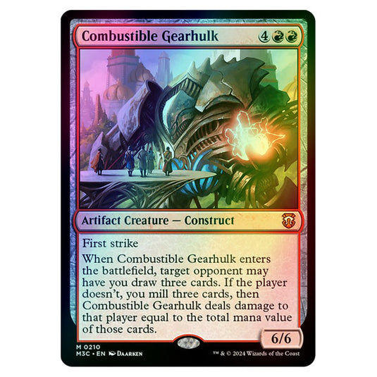 Magic The Gathering - Modern Horizons 3 Commander  - Combustible Gearhulk - 0210 (Foil)