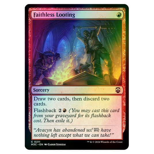 Magic The Gathering - Modern Horizons 3 Commander  - Faithless Looting - 0211 (Foil)