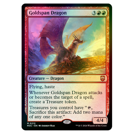 Magic The Gathering - Modern Horizons 3 Commander  - Goldspan Dragon - 0212 (Foil)