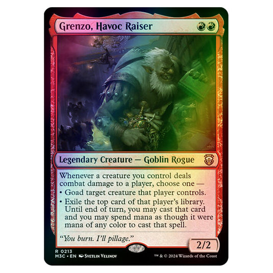 Magic The Gathering - Modern Horizons 3 Commander  - Grenzo, Havoc Raiser - 0213 (Foil)