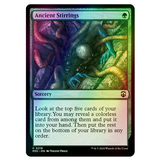 Magic The Gathering - Modern Horizons 3 Commander  - Ancient Stirrings - 0219 (Foil)