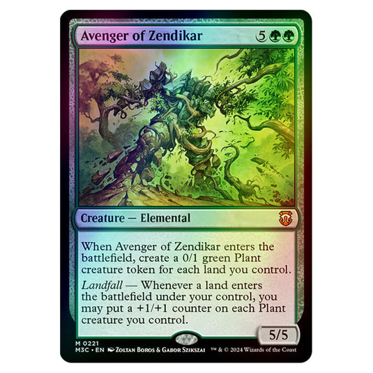 Magic The Gathering - Modern Horizons 3 Commander  - Avenger of Zendikar - 0221 (Foil)