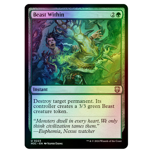 Magic The Gathering - Modern Horizons 3 Commander  - Beast Within - 0223 (Foil)