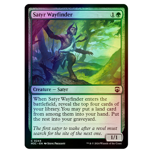 Magic The Gathering - Modern Horizons 3 Commander  - Satyr Wayfinder - 0244 (Foil)