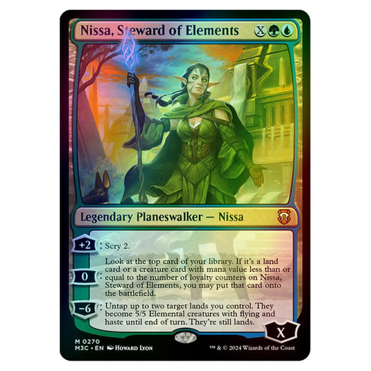 Magic The Gathering - Modern Horizons 3 Commander  - Nissa, Steward of Elements - 0270 (Foil)