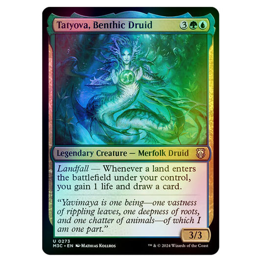 Magic The Gathering - Modern Horizons 3 Commander  - Tatyova, Benthic Druid - 0273 (Foil)