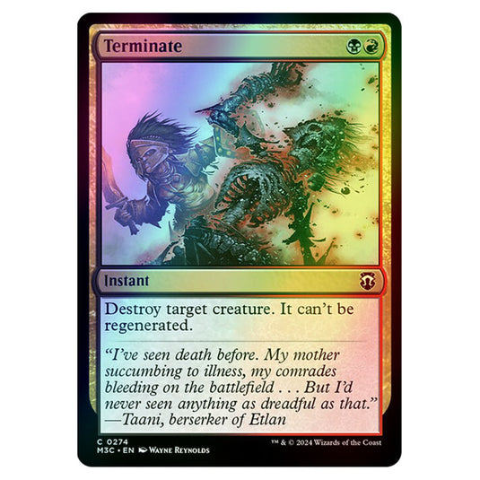 Magic The Gathering - Modern Horizons 3 Commander  - Terminate - 0274 (Foil)