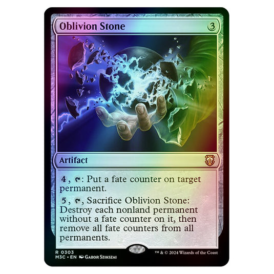 Magic The Gathering - Modern Horizons 3 Commander  - Oblivion Stone - 0303 (Foil)