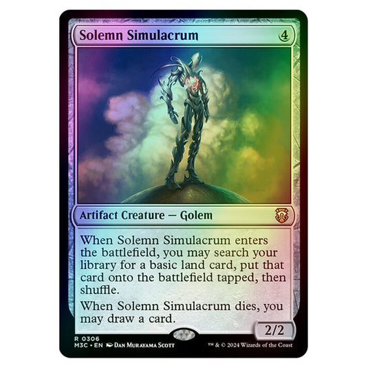 Magic The Gathering - Modern Horizons 3 Commander  - Solemn Simulacrum - 0306 (Foil)