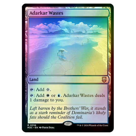 Magic The Gathering - Modern Horizons 3 Commander  - Adarkar Wastes - 0316 (Foil)