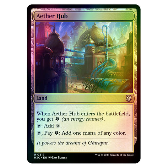 Magic The Gathering - Modern Horizons 3 Commander  - Aether Hub - 0317 (Foil)