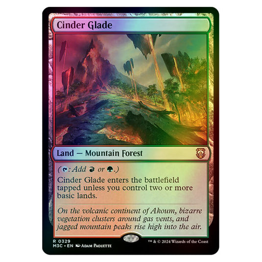 Magic The Gathering - Modern Horizons 3 Commander  - Cinder Glade - 0329 (Foil)