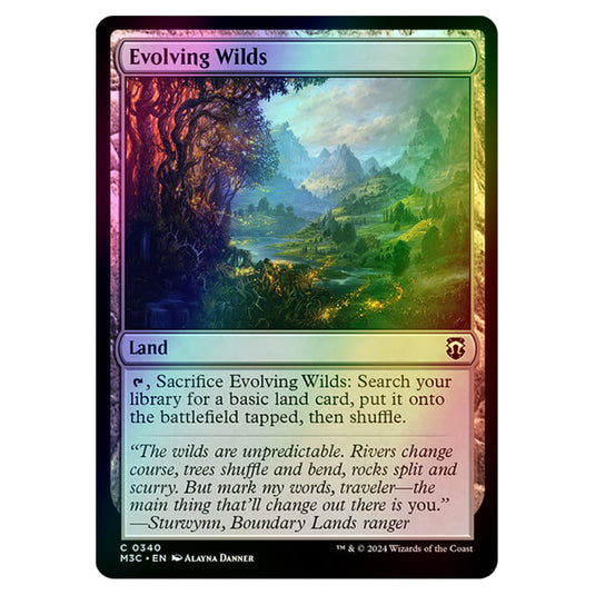 Magic The Gathering - Modern Horizons 3 Commander  - Evolving Wilds - 0340 (Foil)