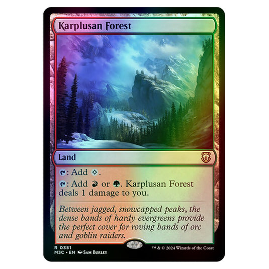 Magic The Gathering - Modern Horizons 3 Commander  - Karplusan Forest - 0351 (Foil)