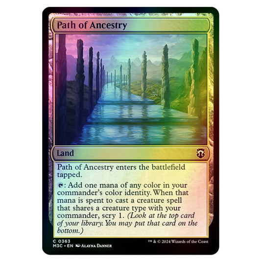 Magic The Gathering - Modern Horizons 3 Commander  - Path of Ancestry - 0363 (Foil)