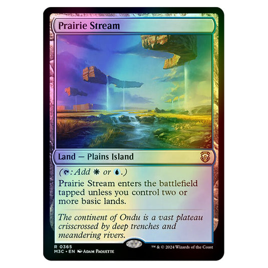 Magic The Gathering - Modern Horizons 3 Commander  - Prairie Stream - 0365 (Foil)