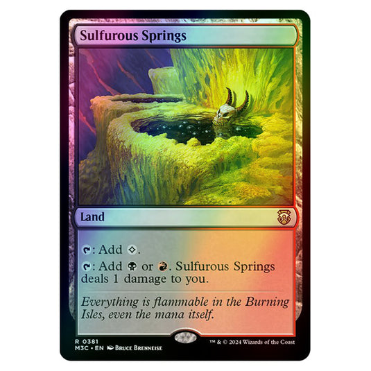 Magic The Gathering - Modern Horizons 3 Commander  - Sulfurous Springs - 0381 (Foil)