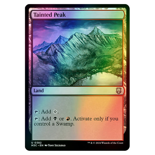 Magic The Gathering - Modern Horizons 3 Commander  - Tainted Peak - 0382 (Foil)