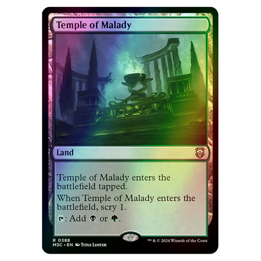 Magic The Gathering - Modern Horizons 3 Commander  - Temple of Malady - 0388 (Foil)