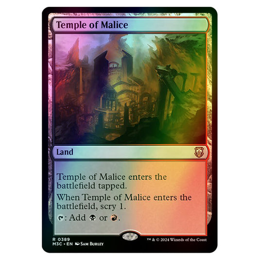 Magic The Gathering - Modern Horizons 3 Commander  - Temple of Malice - 0389 (Foil)