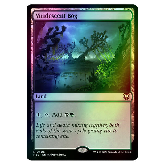 Magic The Gathering - Modern Horizons 3 Commander  - Viridescent Bog - 0406 (Foil)