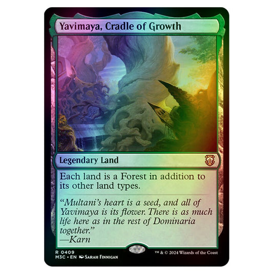 Magic The Gathering - Modern Horizons 3 Commander  - Yavimaya, Cradle of Growth - 0409 (Foil)