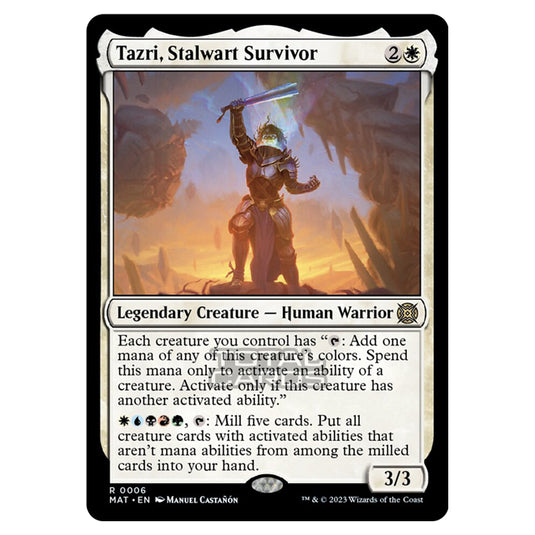 Magic The Gathering - March of the Machine - The Aftermath - Tazri Stalwart Survivor - 0006