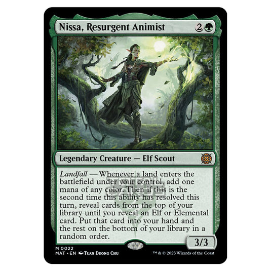 Magic The Gathering - March of the Machine - The Aftermath - Nissa Resurgent Animist - 0022