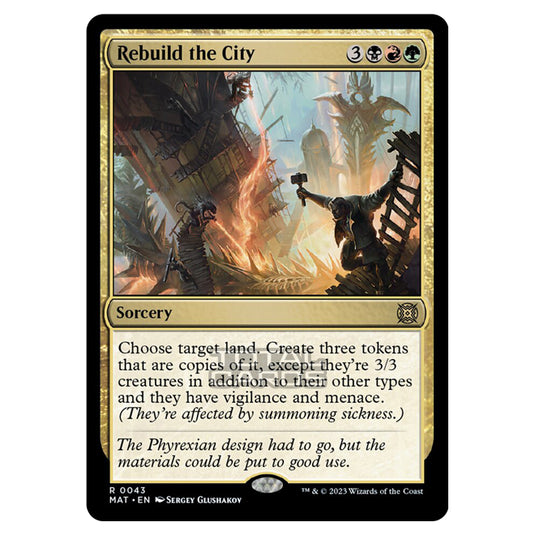 Magic The Gathering - March of the Machine - The Aftermath - Rebuild the City - 0043
