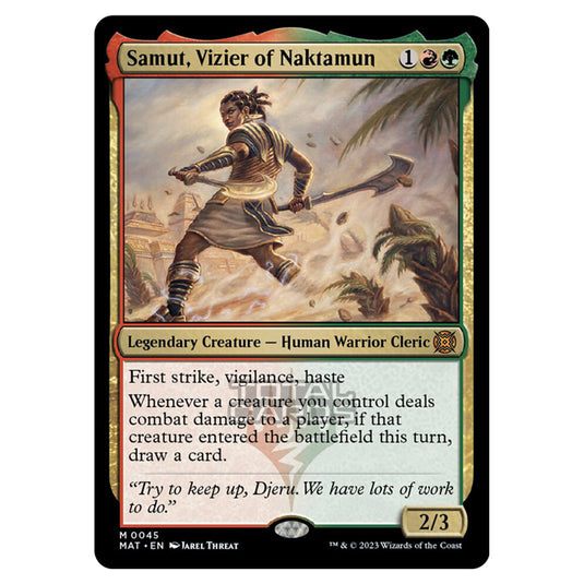 Magic The Gathering - March of the Machine - The Aftermath - Samut Vizier of Naktamun - 0045