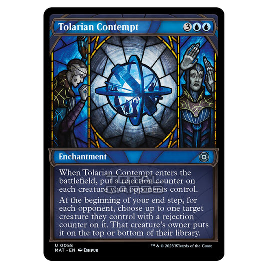 Magic The Gathering - March of the Machine - The Aftermath - Tolarian Contempt (Showcase Card)  - 0058