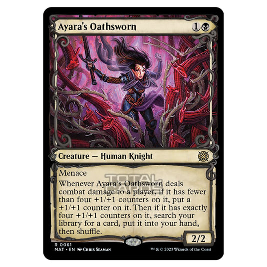 Magic The Gathering - March of the Machine - The Aftermath - Ayaras Oathsworn (Showcase Card)  - 0061