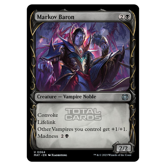 Magic The Gathering - March of the Machine - The Aftermath - Markov Baron (Showcase Card)  - 0064