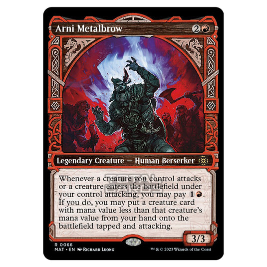 Magic The Gathering - March of the Machine - The Aftermath - Arni Metalbrow (Showcase Card)  - 0066