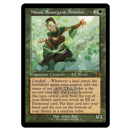 Magic The Gathering - March of the Machine - The Aftermath - Nissa Resurgent Animist (Showcase Card)  - 0072