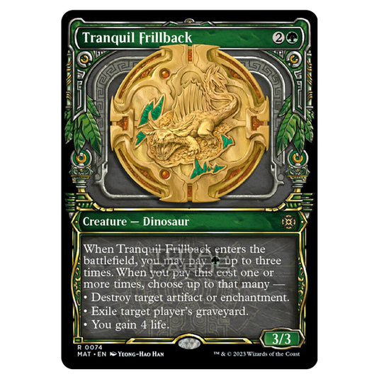 Magic The Gathering - March of the Machine - The Aftermath - Tranquil Frillback (Showcase Card)  - 0074