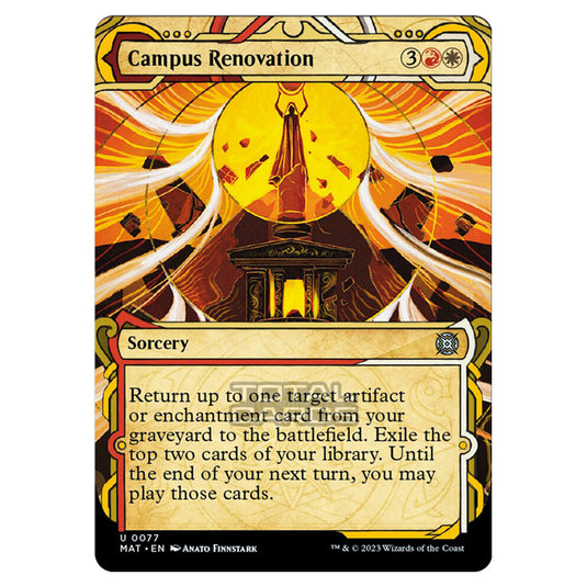 Magic The Gathering - March of the Machine - The Aftermath - Campus Renovation (Showcase Card)  - 0077