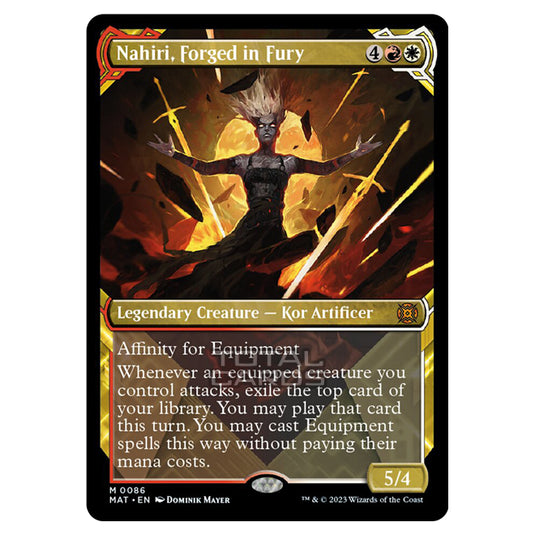 Magic The Gathering - March of the Machine - The Aftermath - Nahiri Forged in Fury (Showcase Card)  - 0086