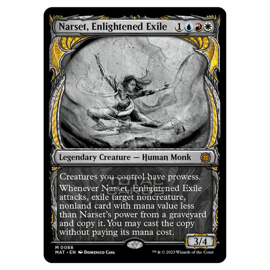 Magic The Gathering - March of the Machine - The Aftermath - Narset Enlightened Exile (Showcase Card)  - 0088