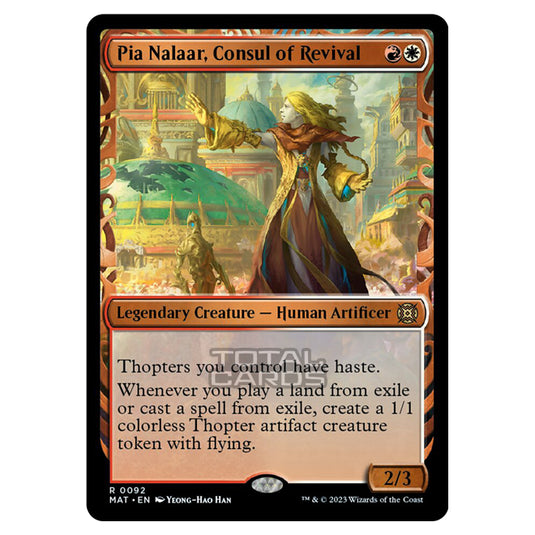 Magic The Gathering - March of the Machine - The Aftermath - Pia Nalaar Consul of Revival (Showcase Card)  - 0092