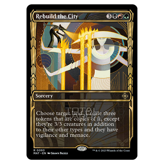 Magic The Gathering - March of the Machine - The Aftermath - Rebuild the City (Showcase Card)  - 0093