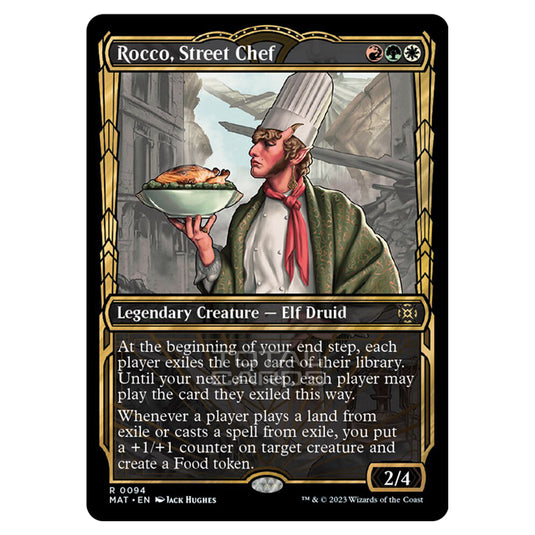 Magic The Gathering - March of the Machine - The Aftermath - Rocco Street Chef (Showcase Card)  - 0094