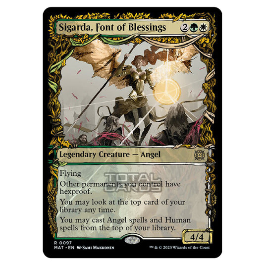 Magic The Gathering - March of the Machine - The Aftermath - Sigarda Font of Blessings (Showcase Card)  - 0097