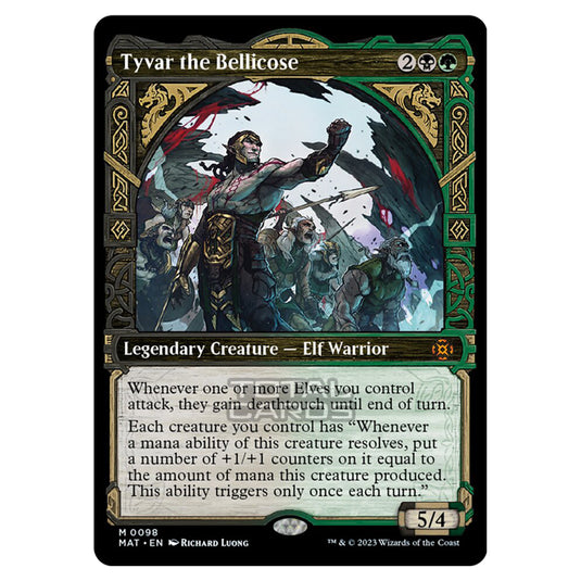 Magic The Gathering - March of the Machine - The Aftermath - Tyvar the Bellicose (Showcase Card)  - 0098