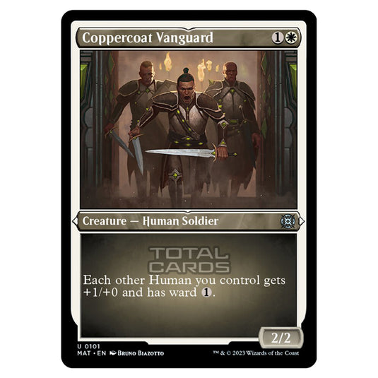 Magic The Gathering - March of the Machine - The Aftermath - Coppercoat Vanguard (Etched Foil Card)  - 0101