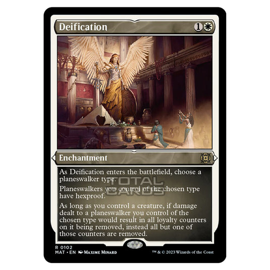 Magic The Gathering - March of the Machine - The Aftermath - Deification (Etched Foil Card)  - 0102