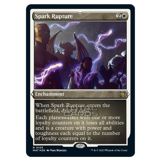 Magic The Gathering - March of the Machine - The Aftermath - Spark Rupture (Etched Foil Card)  - 0105
